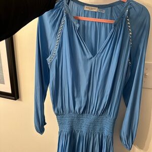 Ramy Brook Blue Long Sleeve Dress